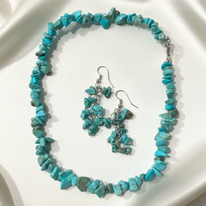 Turquoise Set - Fondo Satinado Crema