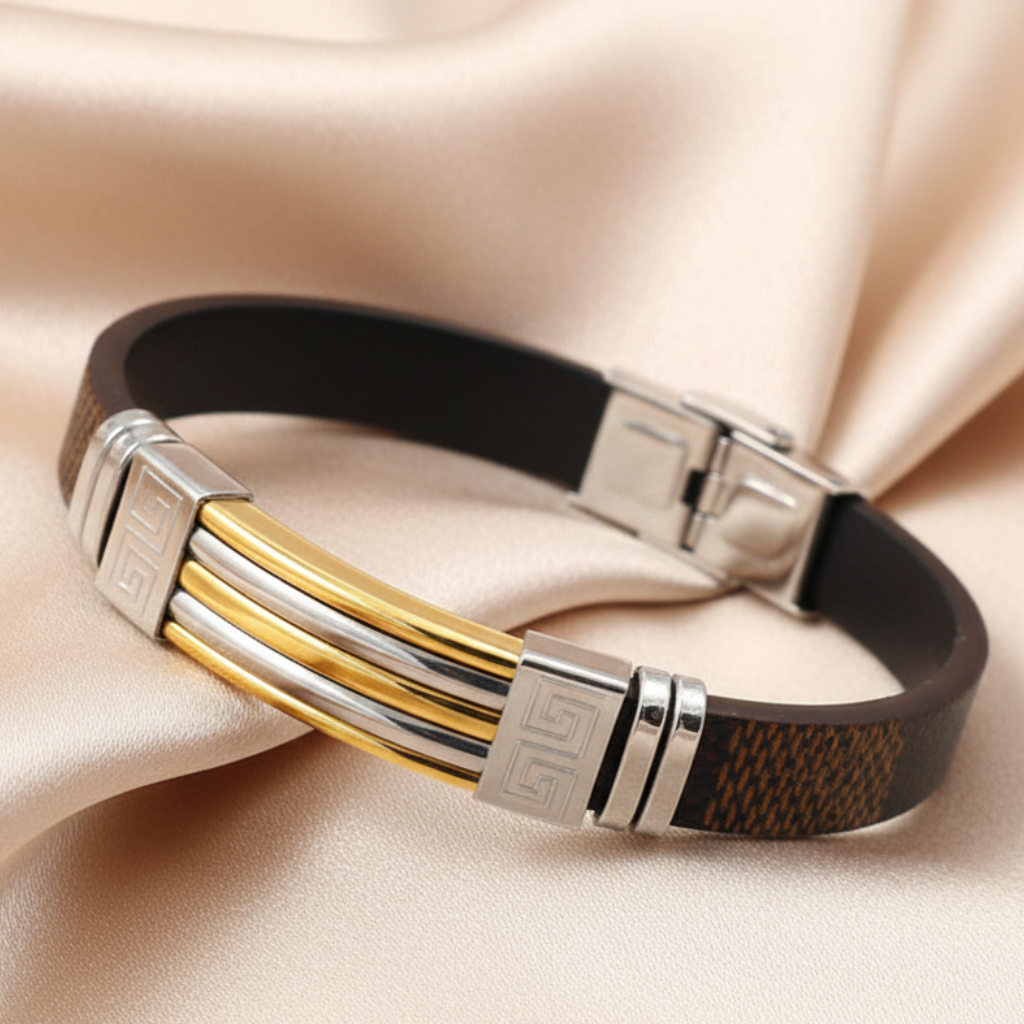 Two-Tone Band - Champagne Satin