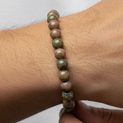 Unakite Bracelet Latino Close-up