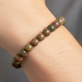 Unakite Bracelet Male Clean