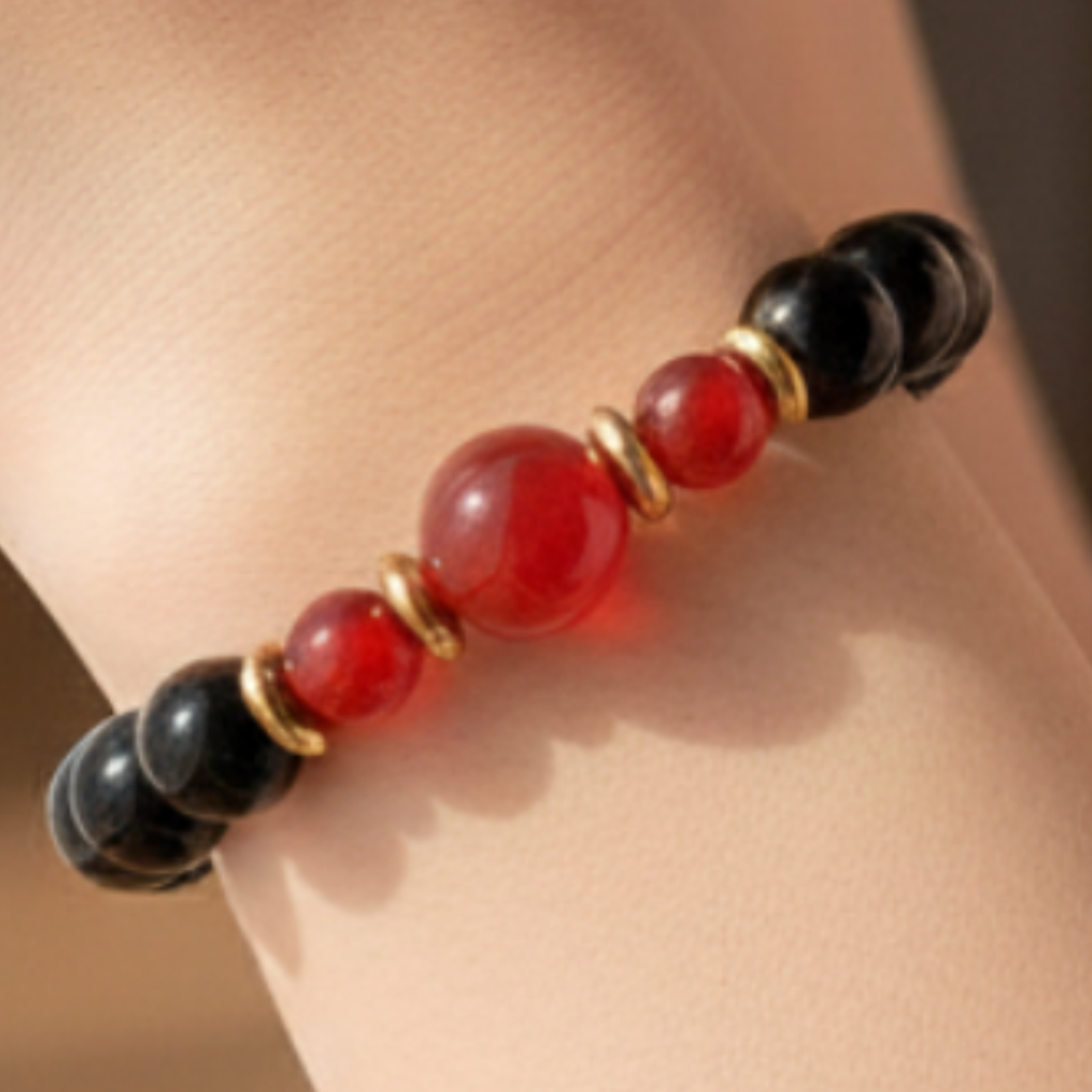 Woman wearing bracelet